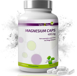 Vita2You Magnesium Oxid Kapseln 400 mg vegan vegetarisch ohne Zusatzstoffe 365 Stück – Bild 1 von 4