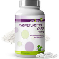 Produktbild von Vita2You Magnesiumcitrat Kapseln vegan und vegetarisch 200 Stück