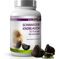 Produktbild von Vita2You Schwarzer Knoblauch Extrakt 750 mg Kapseln vegan vegetarisch 180 Stück