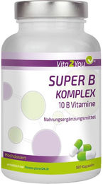 Vita2You Super B Komplex Kapseln Vegan Vegetarisch 180 Stück – Bild 1 von 1