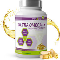 Produktbild von Vita2You Ultra Omega 3 Kapseln mit EPA 500 mg und DHA 250 mg ohne Zusatzstoffe 120 Stück
