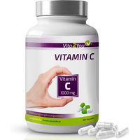 Produktbild von Vita2You Vitamin C Ascorbinsäure 1000 mg Kapseln vegan und ohne Zusatzstoffe