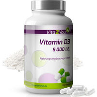 Produktbild von Vita2You Vitamin D3 5000 IE vegetarische Kapseln