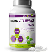 Produktbild von Vita2You Vitamin K2 MK-7 100 µg Kapseln vegan und vegetarisch 120 Stück