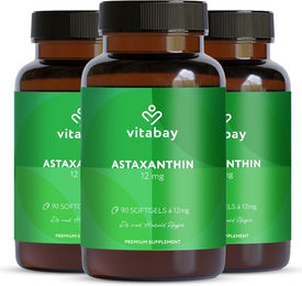 Vitabay Astaxanthin 12 mg Kapseln vegan 270 Stück – Bild 1 von 3