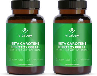 Vitabay Beta Carotin Vitamin A Kapseln 180 Stück – Bild 1 von 3