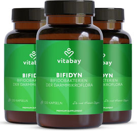 Vitabay Bifidyn Kapseln vegan ohne Zusatzstoffe 360 Stück – Bild 1 von 3