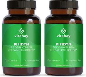 Vitabay Bifidyn Probiotika Kapseln vegan ohne Zusatzstoffe 240 Stück – Bild 1 von 2