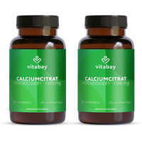 Produktbild von Vitabay Calcium Citrat 1000mg Kapseln vegan laktosefrei glutenfrei 180 Stück