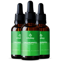 Produktbild von Vitabay Chlorophyll Tropfen 300ml mit Weizengras, Alfalfa und Chlorella