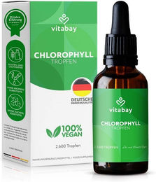 Vitabay Chlorophyll Tropfen mit Alfalfa und Chlorella Superfood-Mischung – Bild 1 von 2