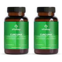 Produktbild von Vitabay Curcuma Extrakt standardisiert Kapseln vegan 180 Stück