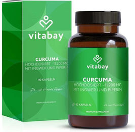 Vitabay Curcuma Extrakt standardisiert vegane Kapseln 90 Stück – Bild 1 von 3