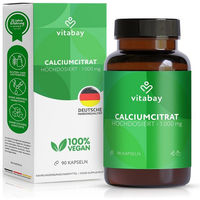 Produktbild von Vitabay CV Calciumcitrat 1000 mg Kapseln vegan hochdosiert