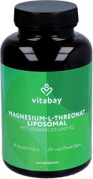Vitabay CV Liposomales Magnesium L-Threonat 1000 mg Kapseln 120 Stück – Bild 1 von 5