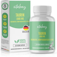 Produktbild von Vitabay CV Taurin 1000 mg Kapseln vegan ohne Zusatzstoffe 120 Stück