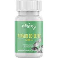 Produktbild von Vitabay CV Vitamin D3 Depot 10000 IE Tabletten vegan ohne Zusatzstoffe 120 Stück