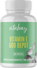 Vitabay CV Vitamin E 600 IE Depot Vegan Kapseln – Bild 1 von 2