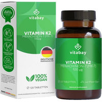 Produktbild von Vitabay CV Vitamin K2 100 µg Tabletten vegan 120 Stück