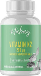 Vitabay CV Vitamin K2 MK-7 200 µg Tabletten vegan – Bild 1 von 5