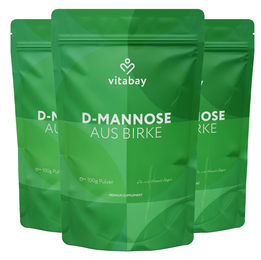 Vitabay D-Mannose Pulver aus Birke 300 g vegan ohne Zusatzstoffe – Bild 1 von 1