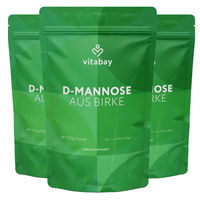 Produktbild von Vitabay D-Mannose Pulver aus Birke 300 g vegan ohne Zusatzstoffe