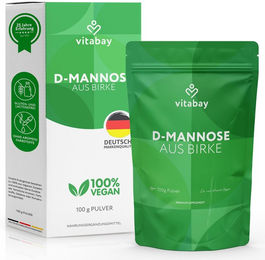 Vitabay D-Mannose Pulver aus Birke vegan ohne Zusatzstoffe – Bild 1 von 2