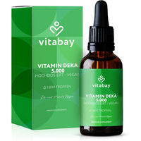 Produktbild von Vitabay DEKA Öl Vitamin D3 K2 A E 5000 IE Tropfen 60 ml vegan ohne Zusatzstoffe