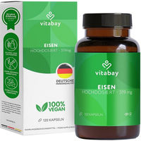 Produktbild von Vitabay Eisen Aktiv Kapseln mit Eisen-Bisglycinat 319 mg vegan 120 Stück