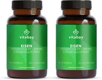 Vitabay Eisen Bisglycinat Kapseln Vegan 240 Stück – Bild 1 von 2
