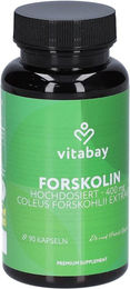 Vitabay Forskolin 400 mg Coleus Forskohlii Extrakt vegan Kapseln – Bild 1 von 3