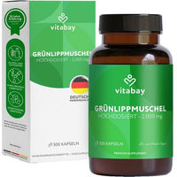 Produktbild von Vitabay Grünlippmuschel 2000 mg Kapseln ohne Zusatzstoffe 300 Stück