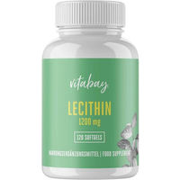 Produktbild von Vitabay Lecithin 1200 mg Sojalecithin mit Vitamin E vegan Kapseln 120 Stück