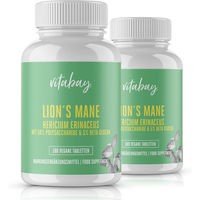 Produktbild von Vitabay Lions Mane Hericium Erinaceus Tabletten Bio Vegan ohne Zusatzstoffe 360 Stück