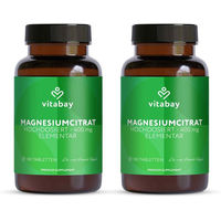 Produktbild von Vitabay Magnesiumcitrat 400 mg Tabletten vegan 360 Stück