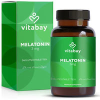 Produktbild von Vitabay Melatonin 3 mg Tabletten vegan vegetarisch 240 Stück