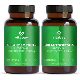 Vitabay Mumijo Shilajit Kapseln – 240 vegane Softgels – hochdosiert – ohne Zusatzstoffe – Bild 1 von 6
