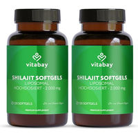 Produktbild von Vitabay Mumijo Shilajit Kapseln – 240 vegane Softgels – hochdosiert – ohne Zusatzstoffe