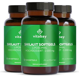 Vitabay Mumijo Shilajit Kapseln – 360 vegane Softgels – ohne Zusatzstoffe – Bild 1 von 6