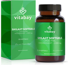 Vitabay Mumijo Shilajit Kapseln hochdosiert liposomal 120 Stück – Bild 1 von 3