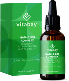 Vitabay NAD+ 2.000 Komplex Liposomale Tropfen – Bild 1 von 2