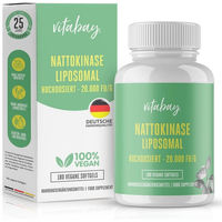 Produktbild von Vitabay Nattokinase hochdosiert 100 mg Kapseln 20.000 FU/g