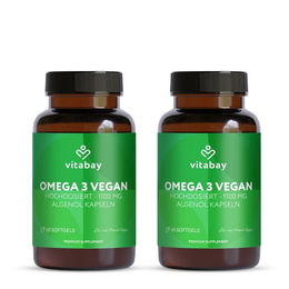 Vitabay Omega 3 Vegan 120 Kapseln mit 900 mg Algenöl – Bild 1 von 6