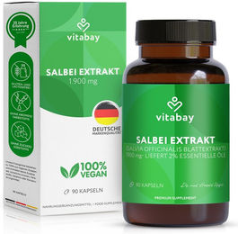 Vitabay Salbei Extrakt 1900 mg Kapseln vegan – Bild 1 von 2