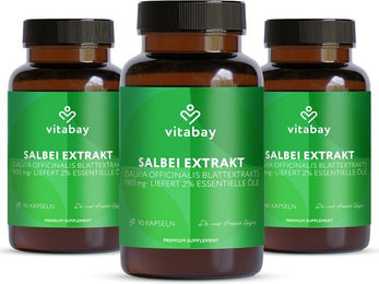 Vitabay Salbei Extrakt 1900 mg Kapseln vegan – Bild 1 von 2