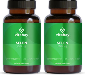 Vitabay Selen 200 µg Tabletten vegan für Männer 360 Stück – Bild 1 von 2