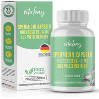 Produktbild von Vitabay Spermidin 6 mg vegane Kapseln ohne Zusatzstoffe 60 Stück