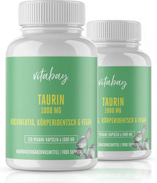 Vitabay Taurin 1000 mg Kapseln vegan ohne Zusatzstoffe 240 Stück – Bild 1 von 1