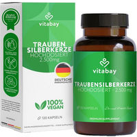 Produktbild von Vitabay Traubensilberkerze 2500 mg vegane Kapseln 120 Stück
