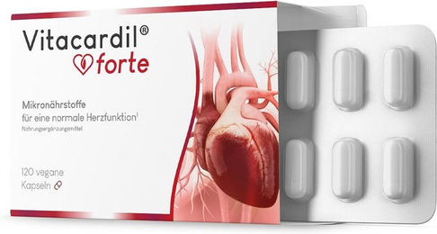 Vitabay Vitacardil Forte Mineralstoff-Komplex Kapseln vegan laktosefrei glutenfrei 120 Stück – Bild 1 von 2